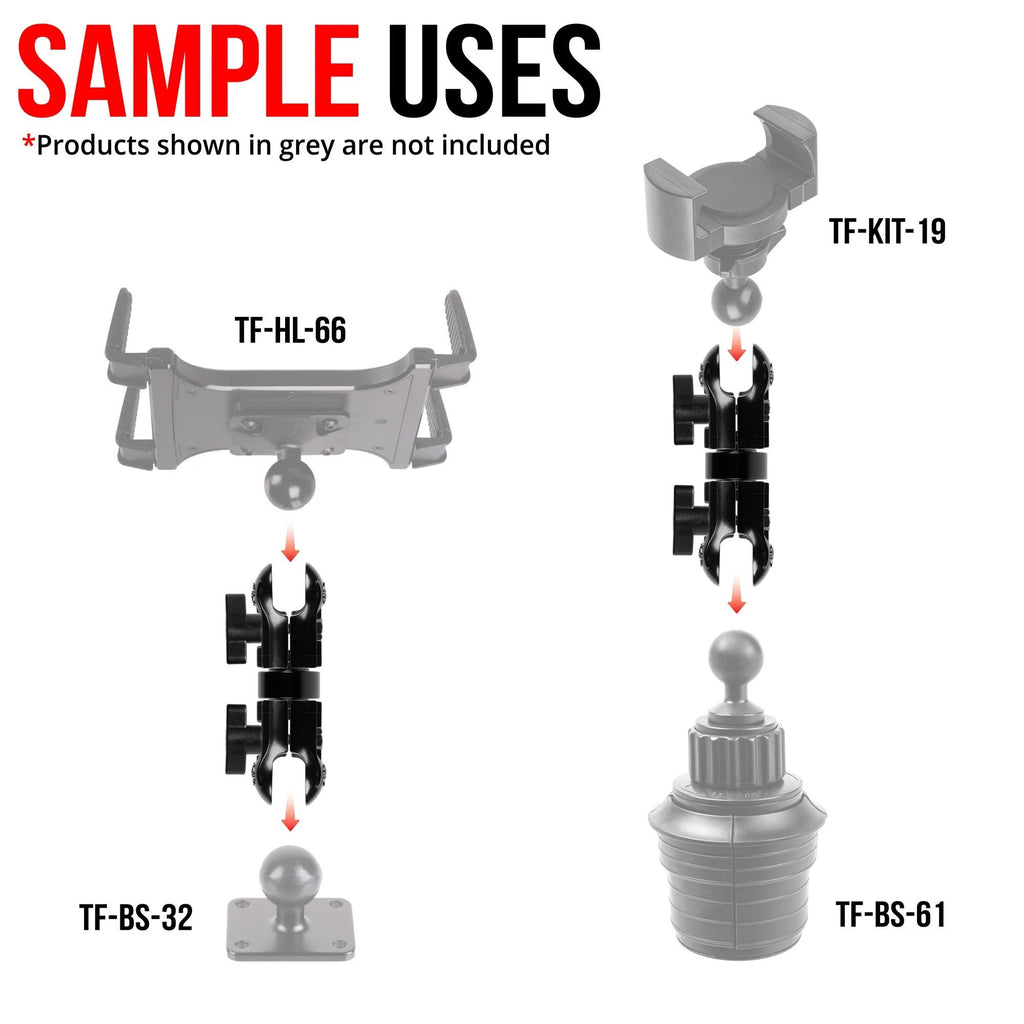 ARM | 4" LONG | IMPACT SERIES 26MM METAL BALL SYSTEM | ALSO FITS 1"/25MM/B-SIZED